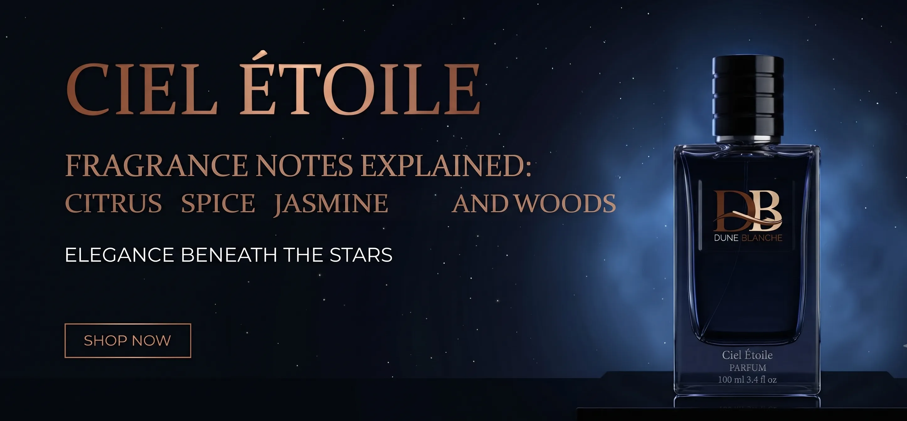 Ciel Étoile Fragrance Notes Explained: Citrus, Spice, Jasmine and Woods