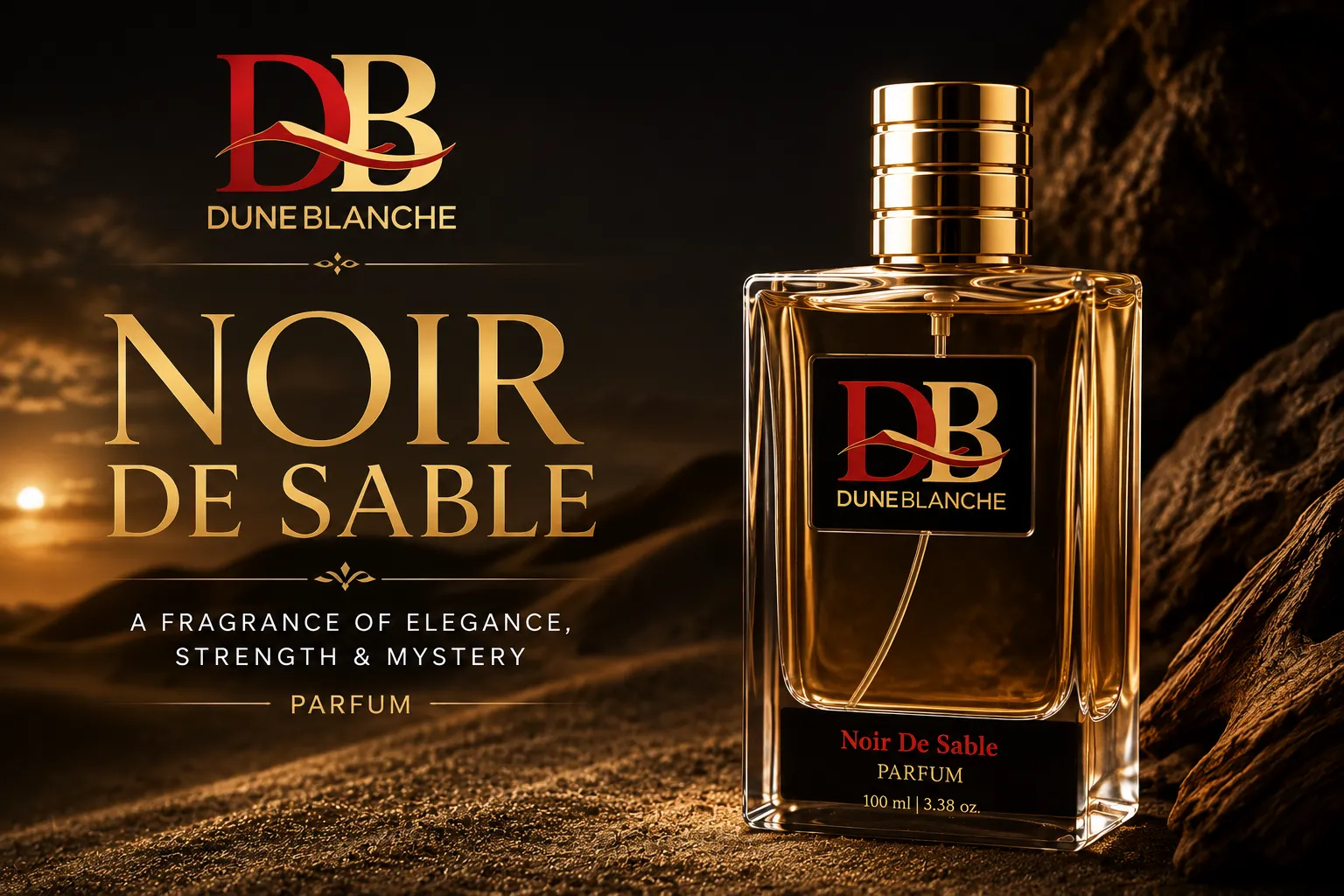 Noir de Sable Perfume by Dune Blanche | Luxury Men's Fragrance