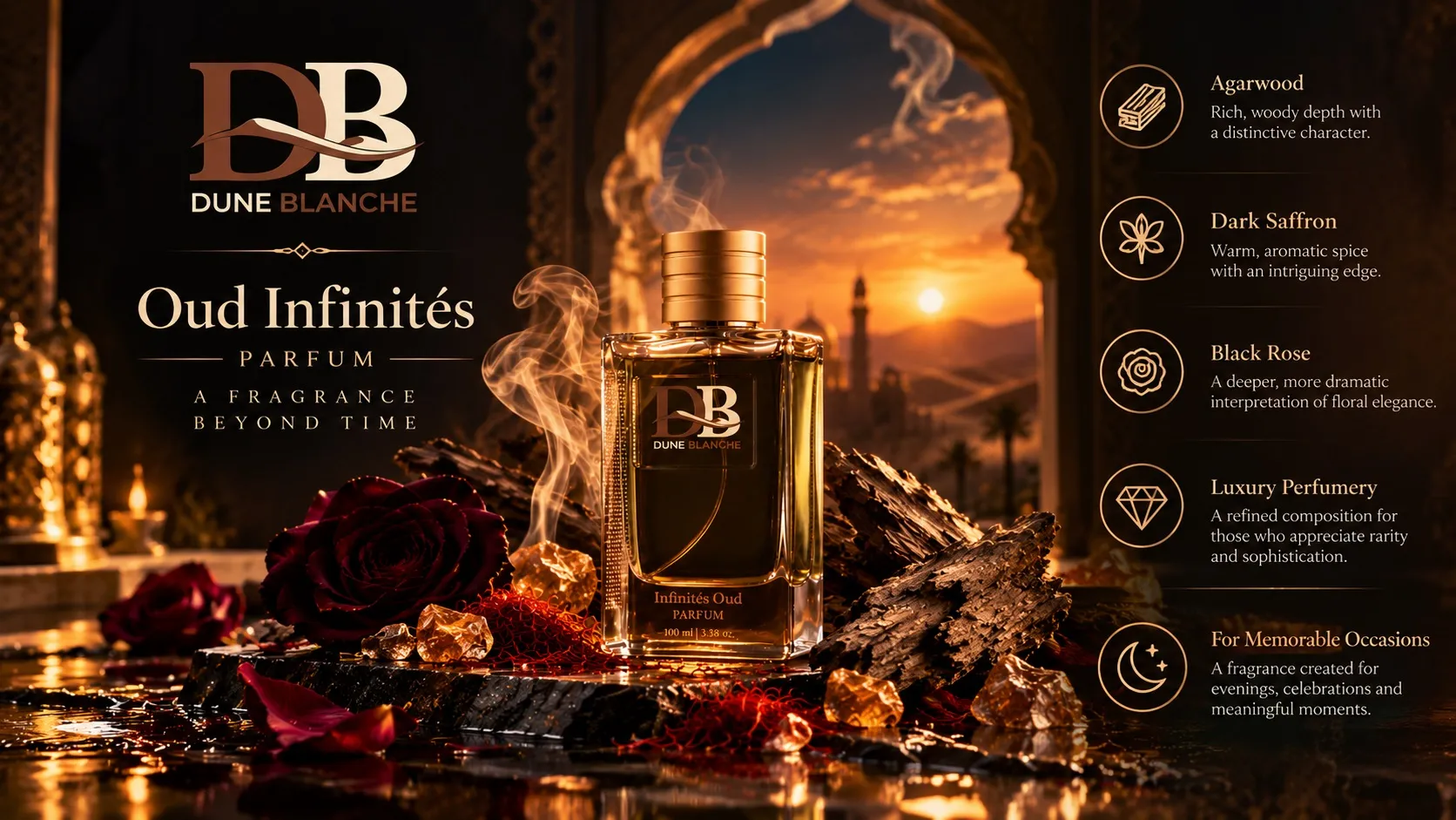 Oud Infinités by Dune Blanche: Exploring the Art of Luxury Oud Perfume