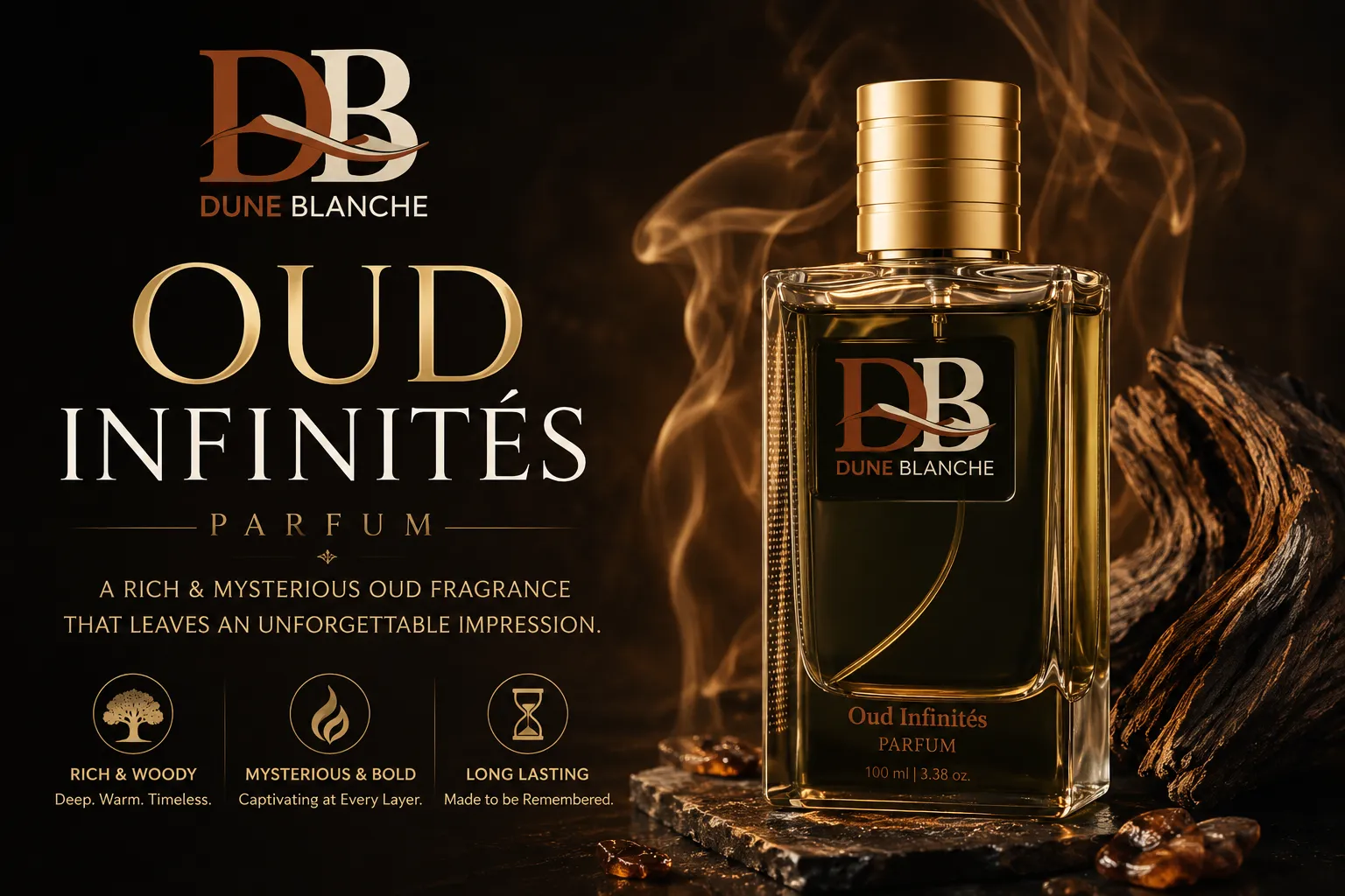 Oud Infinités Perfume by Dune Blanche | Rich Oud Fragrance