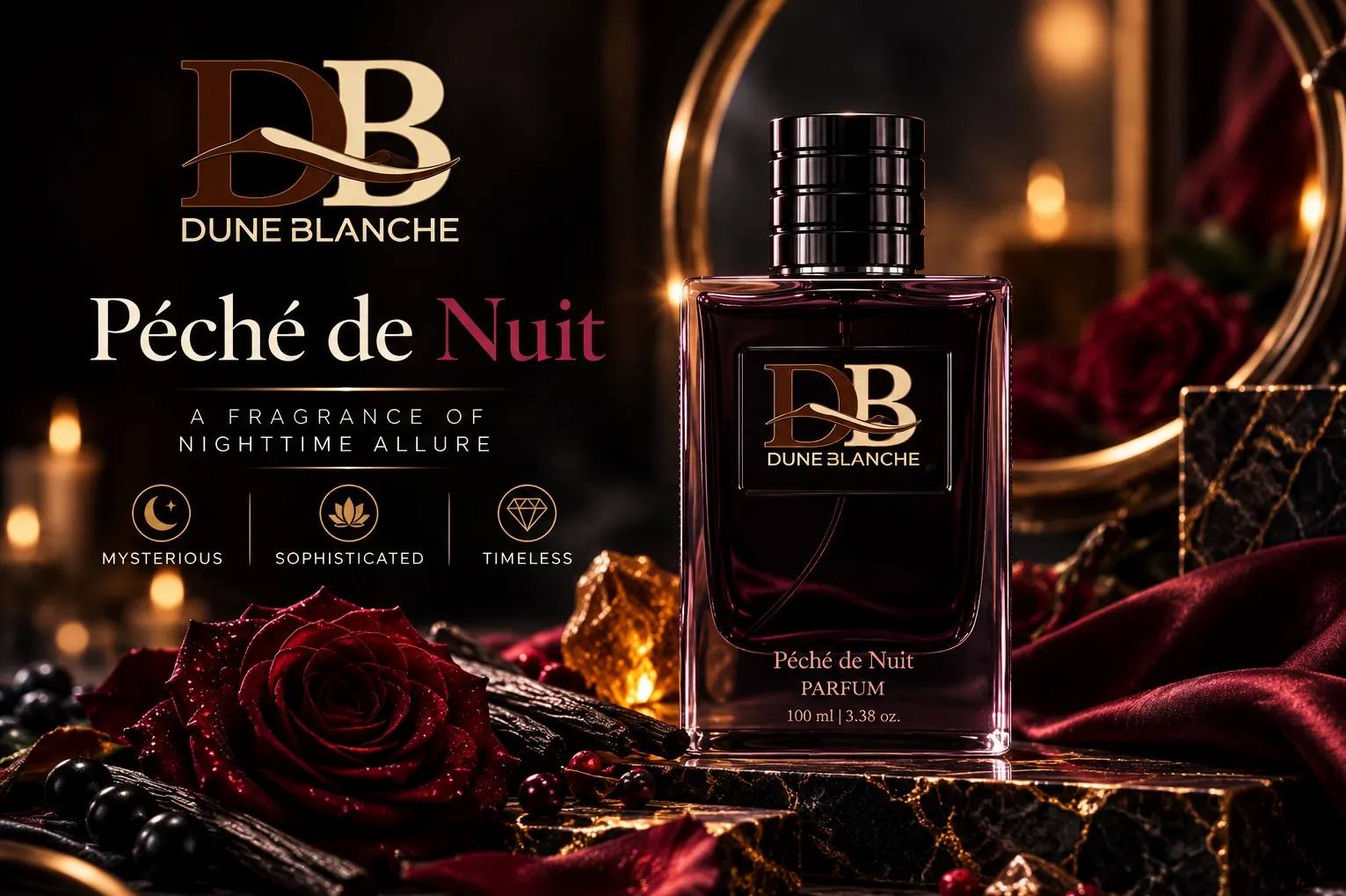 Péché de Nuit by Dune Blanche: Discover the Allure of After-Dark Elegance