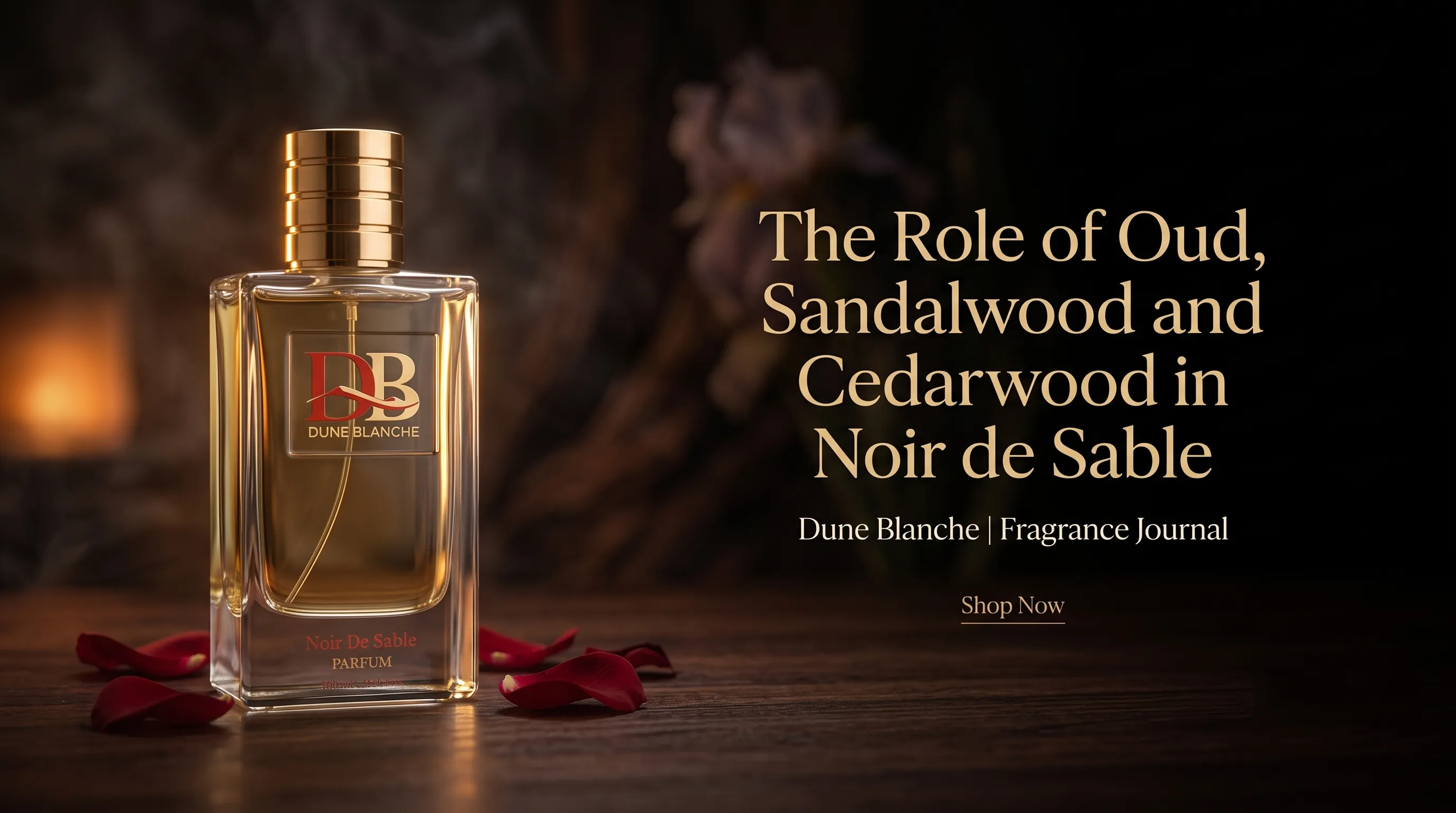 The Role of Oud, Sandalwood and Cedarwood in Noir de Sable
